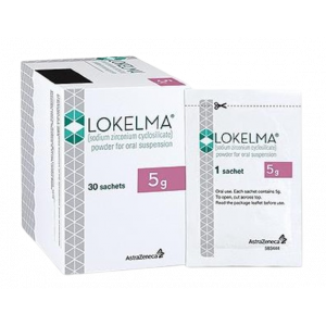 LOKELMA 5 GM ( SODIUM ZIRCONIUM CYCLOSILICATE ) POWDER FOR ORAL SUSPENSION 30 SACHETS